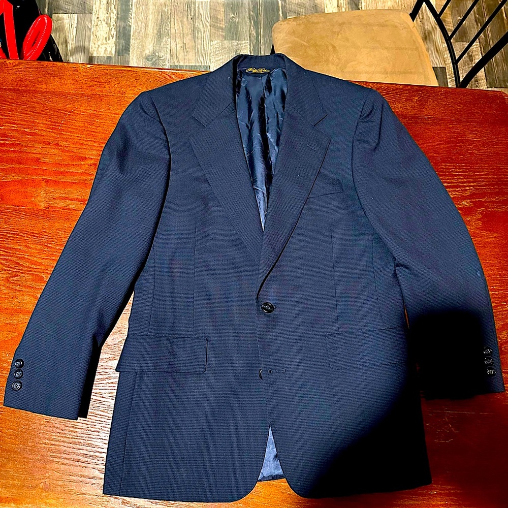 Made in USA ! Brooks Brothers Navy Sport Coat/ blazer 36s
